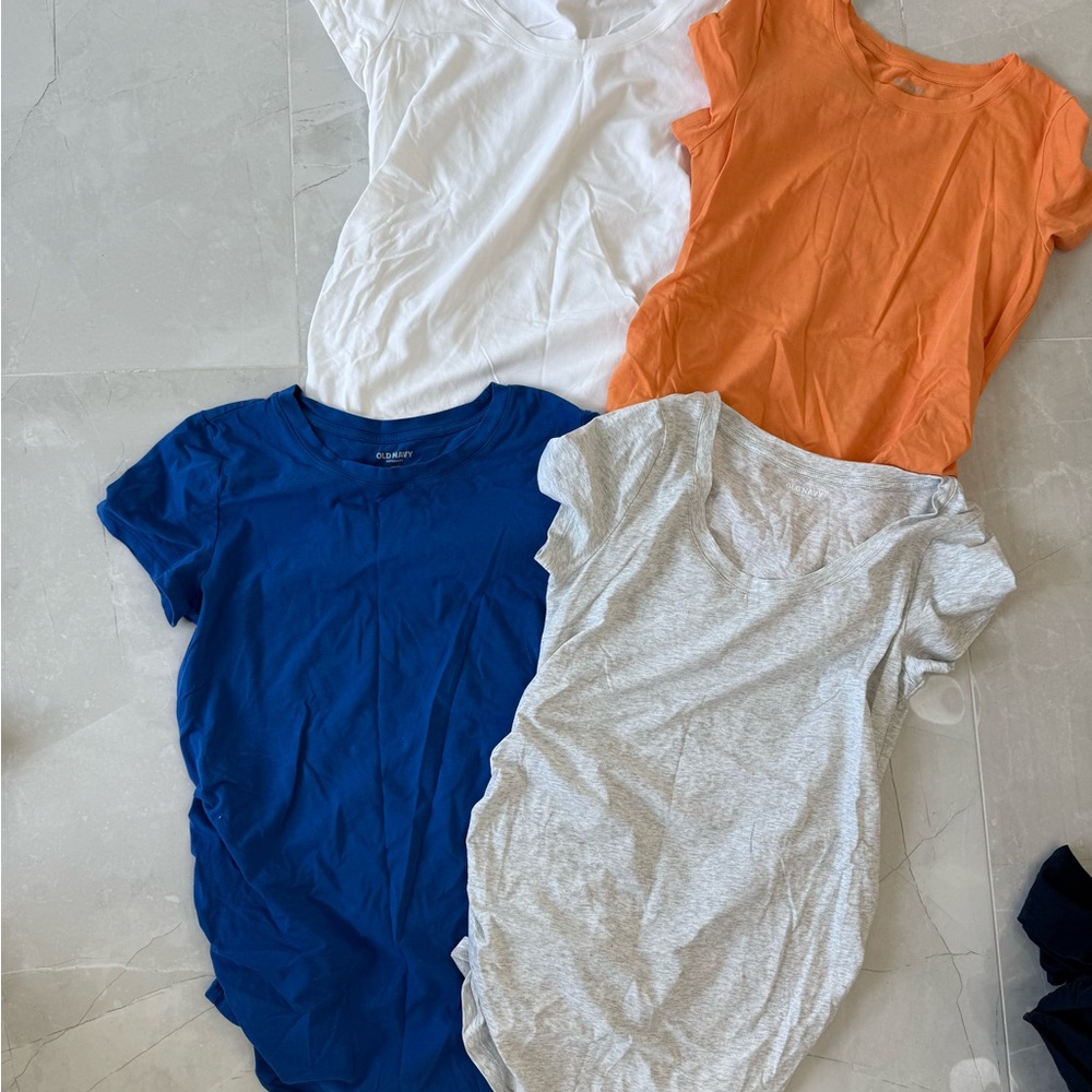 Maternity Old Navy Short Sleeve Tees - onlu Orange, Blue, Gray available